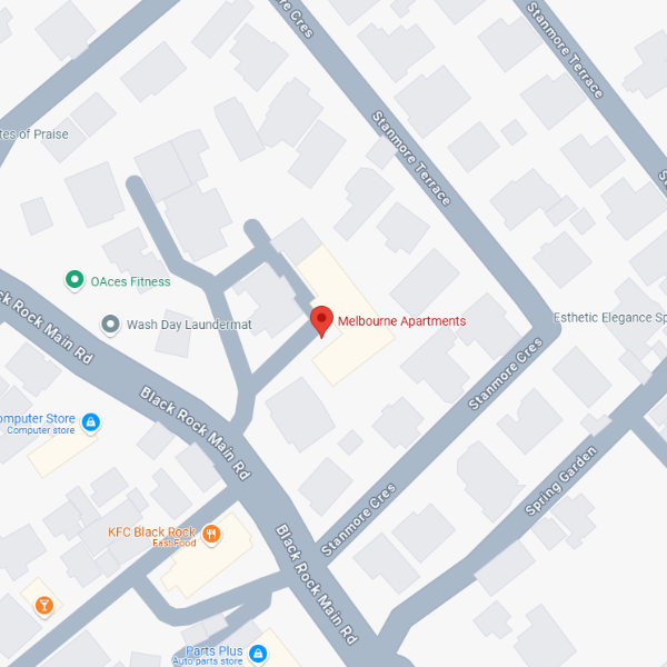 Mel Bourne Apartments Map Overview